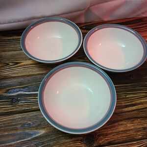 Set of Three Vintage Pfaltzgraff Juniper Bowls